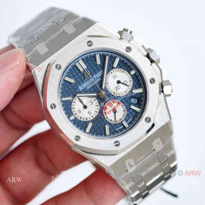Copy Audemars Piguet Royal Oak Chrono Watches 26331st Blue White Dial 41mm